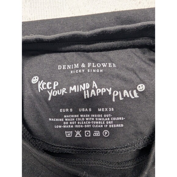 Denim & Flower Ricky Singh Men Small T-Shirt Short-Sleeve Athletic Pizza New - Picture 4 of 7